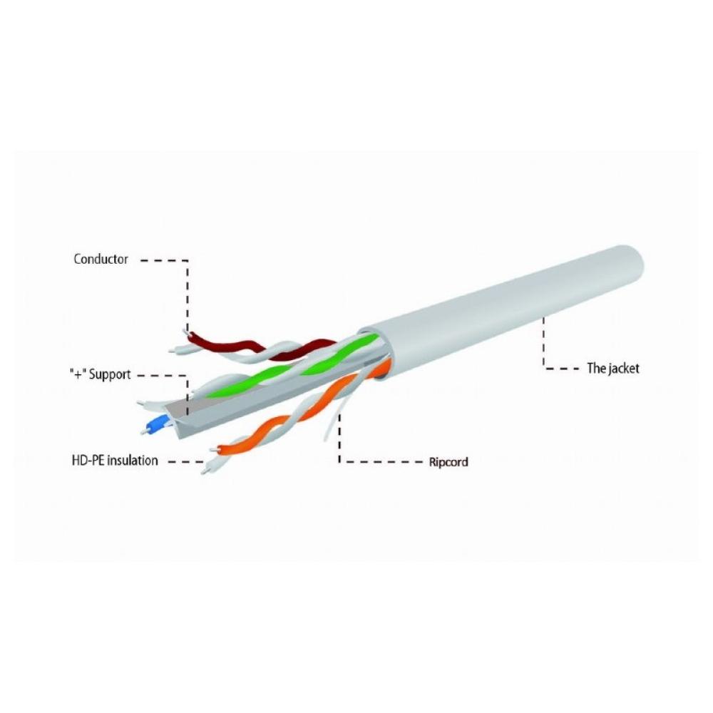 Gembird - UPC-6004SE-SOL/100 cable de red Gris 100 m Cat6