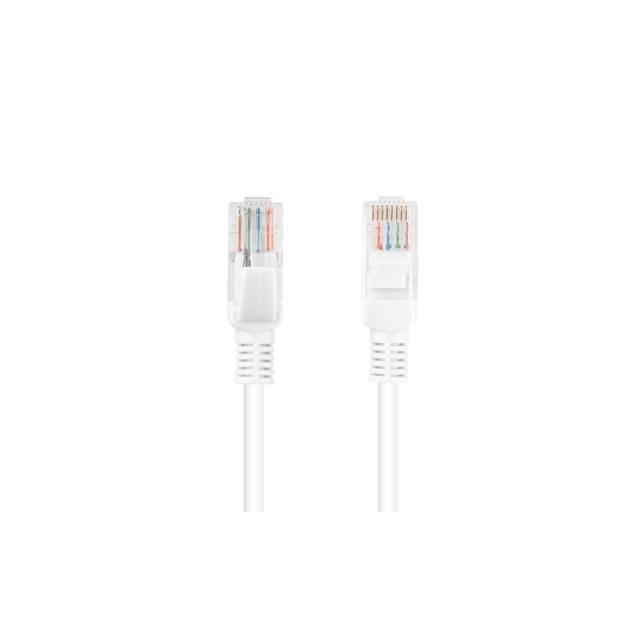 Lanberg - PCU5-10CC-0025-W cable de red Blanco 0,25 m Cat5e U/UTP (UTP)