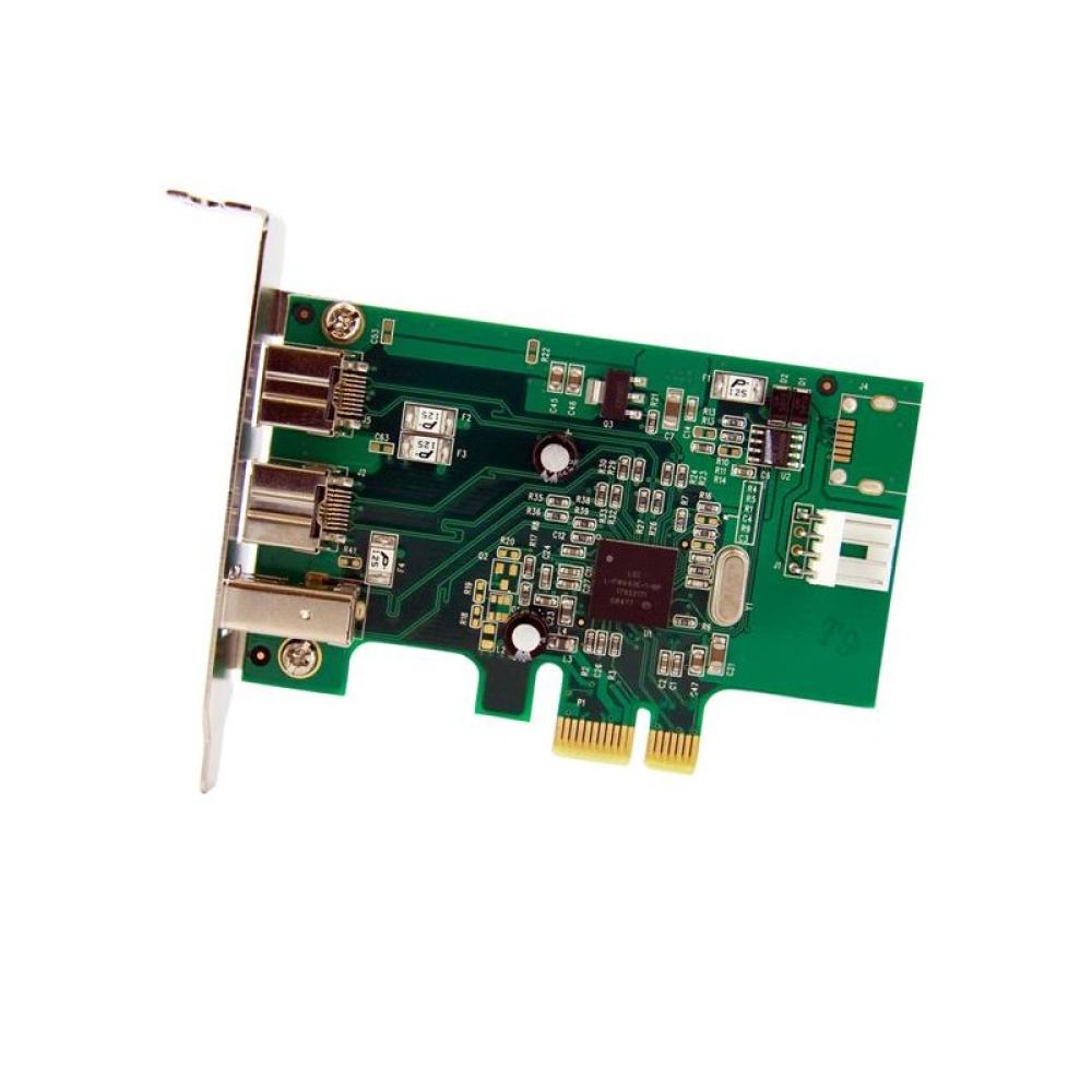 StarTech.com - Adaptador Tarjeta FireWire PCI-Express Bajo Perfil de 2 Puertos F/W 800 y 1 Puerto F/W 400