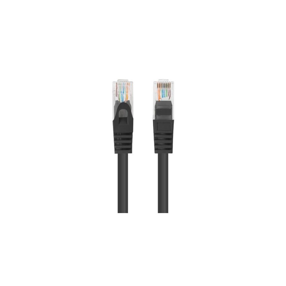 Lanberg - PCU6-20CC-0025-BK cable de red Negro 0,25 m Cat6 U/UTP (UTP)