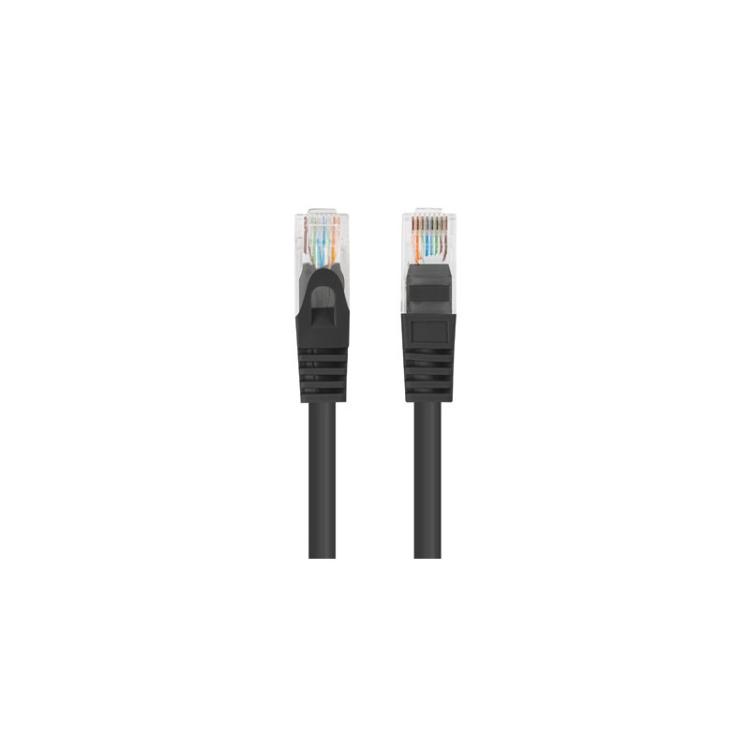 Lanberg - PCU6-20CC-0025-BK cable de red Negro 0,25 m Cat6 U/UTP (UTP)
