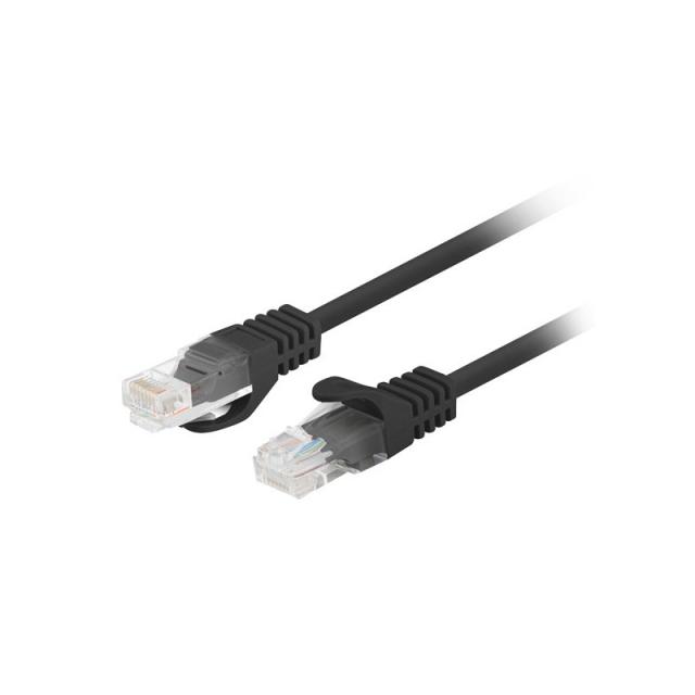 Lanberg - PCU6-20CC-0025-BK cable de red Negro 0,25 m Cat6 U/UTP (UTP)