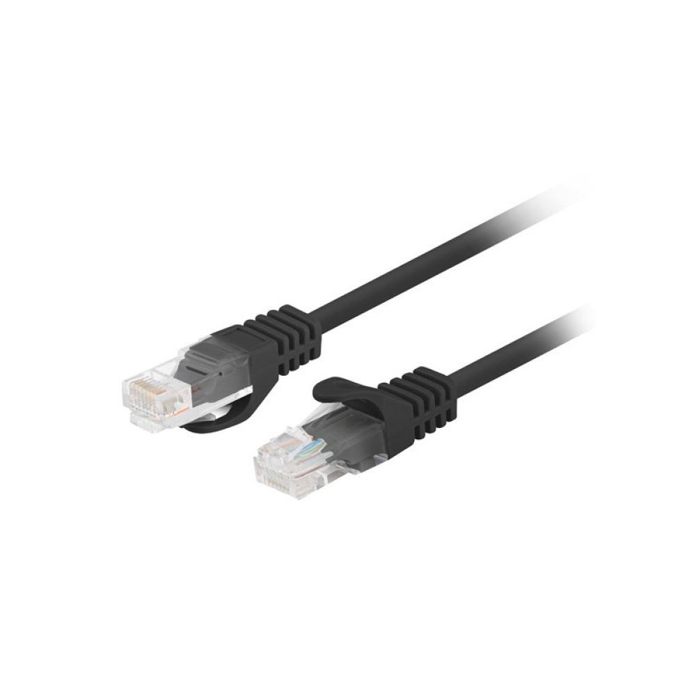 Lanberg - PCU6-20CC-0025-BK cable de red Negro 0,25 m Cat6 U/UTP (UTP)