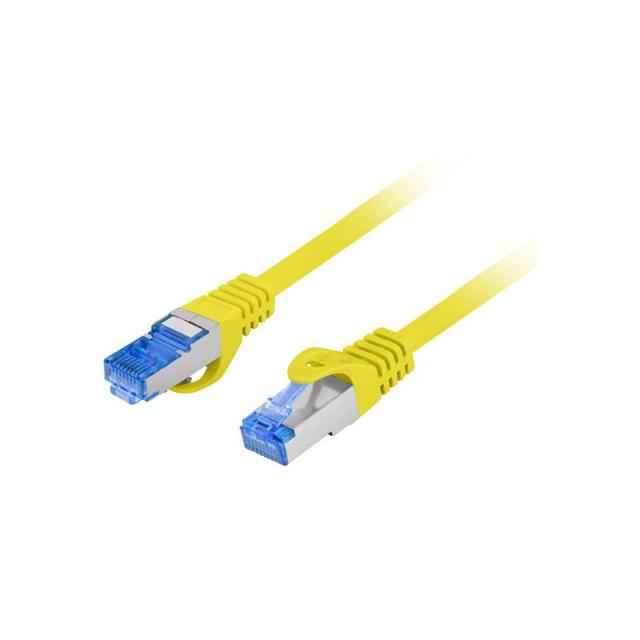 Lanberg - PCF6A-10CC cable de red Amarillo 0,25 m Cat6a S/FTP (S-STP)