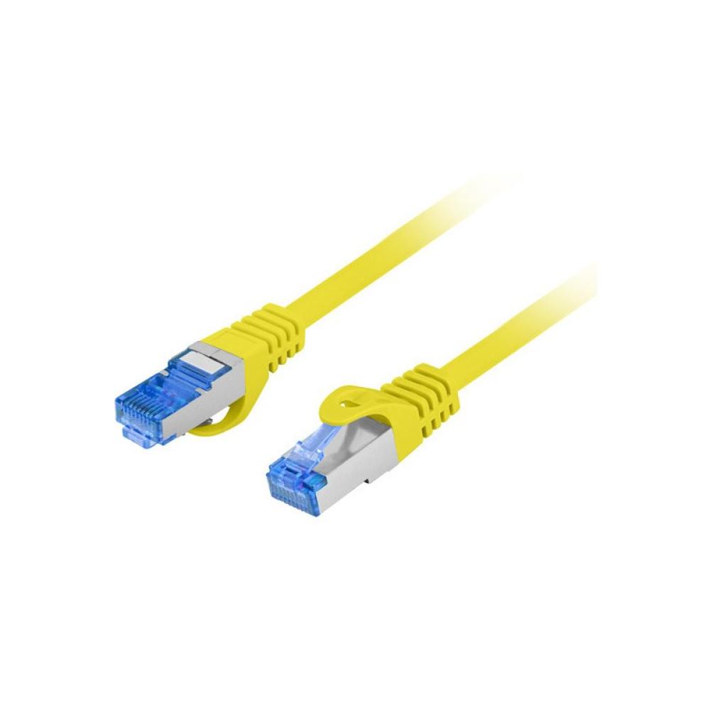 Lanberg - PCF6A-10CC cable de red Amarillo 0,25 m Cat6a S/FTP (S-STP)