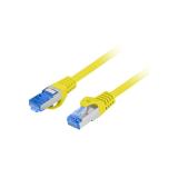 Lanberg - PCF6A-10CC cable de red Amarillo 0,25 m Cat6a S/FTP (S-STP)