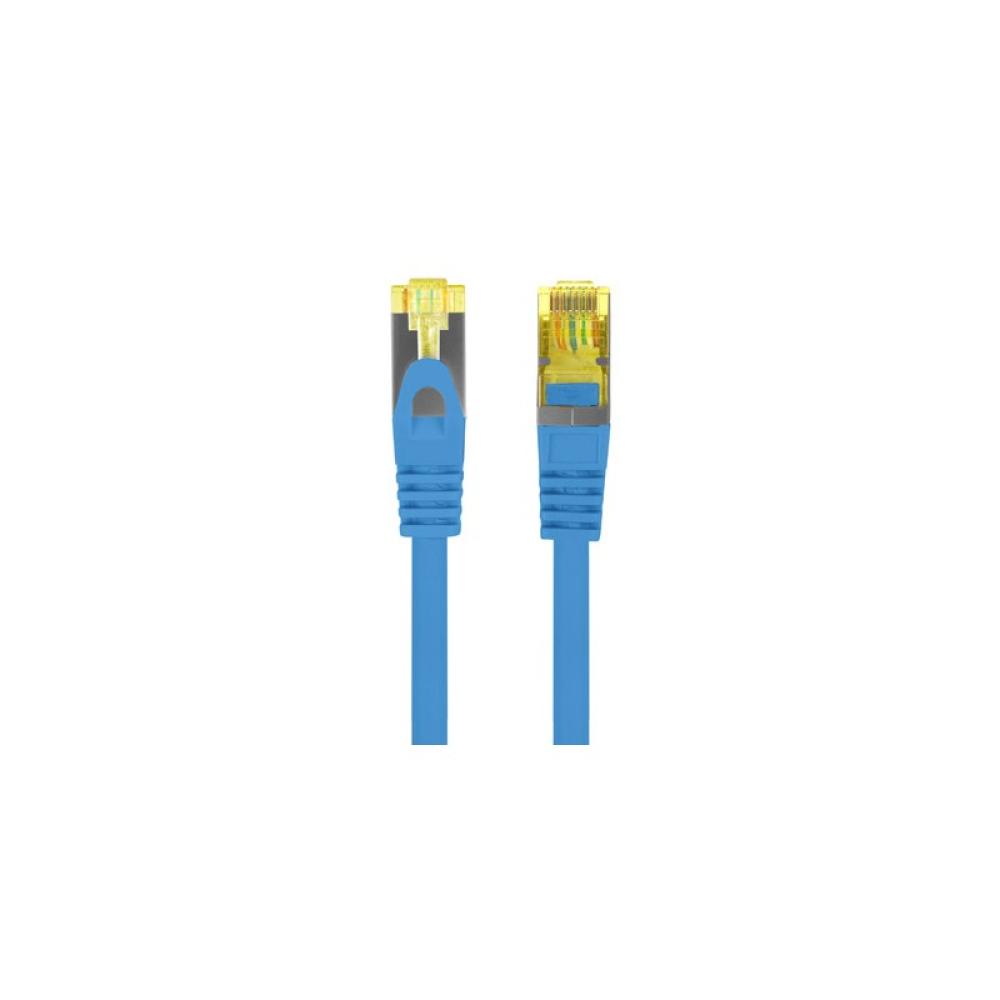 Lanberg - PCF6A-10CU-0050-B cable de red Azul 0,5 m Cat6a S/FTP (S-STP)