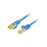 Lanberg - PCF6A-10CU-0050-B cable de red Azul 0,5 m Cat6a S/FTP (S-STP)
