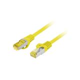 Lanberg - PCF6A-10CU-0050-Y cable de red Amarillo 0,5 m Cat6a S/FTP (S-STP)