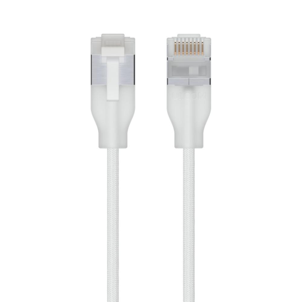 Ubiquiti - UACC-Cable-Patch-EL-C6A-3M-W cable de red Translúcido, Blanco Cat6a