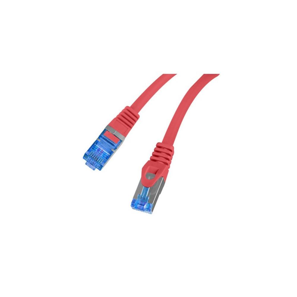 Lanberg - PCF6A-10CC cable de red Rojo 0,5 m Cat6a S/FTP (S-STP)