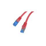 Lanberg - PCF6A-10CC cable de red Rojo 0,5 m Cat6a S/FTP (S-STP)
