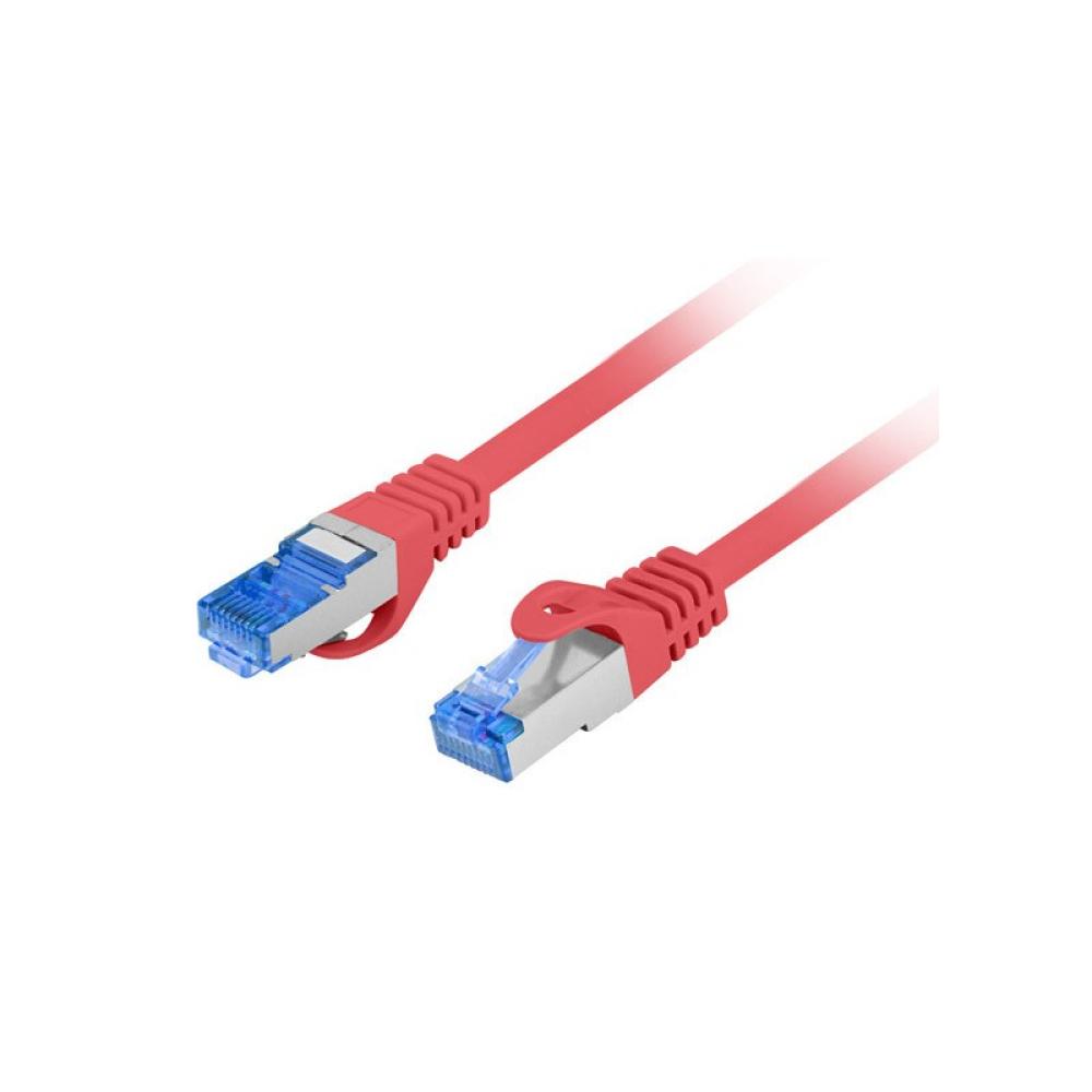 Lanberg - PCF6A-10CC cable de red Rojo 0,5 m Cat6a S/FTP (S-STP)