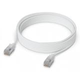 Ubiquiti - UACC-Cable-Patch-EL-C6A-5M-W cable de red Translúcido, Blanco Cat6a