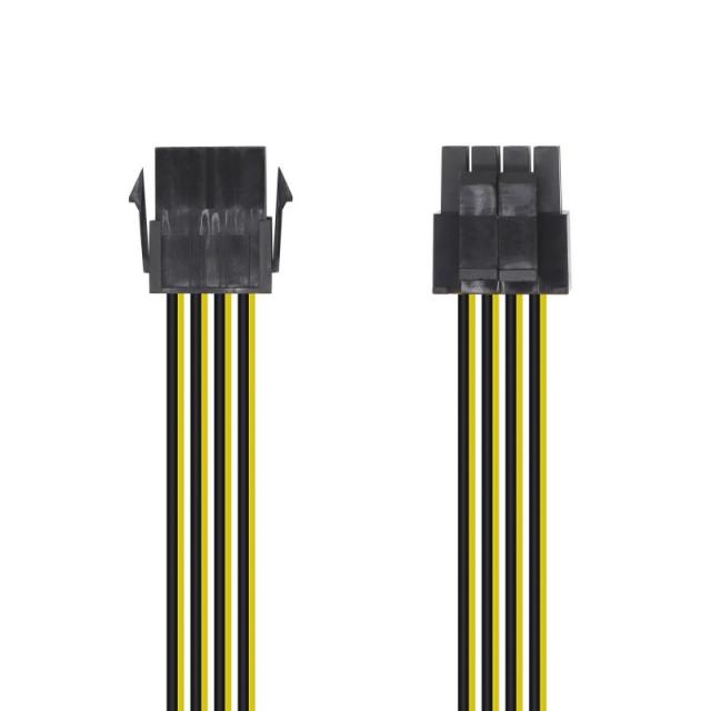 AISENS - Cable Alimentación, 8pin/H-4+4pin/M, 30cm