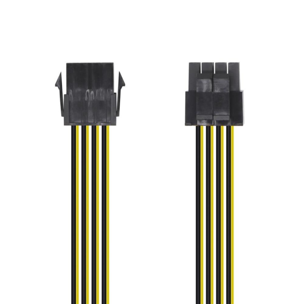 AISENS - Cable Alimentación, 8pin/H-4+4pin/M, 30cm