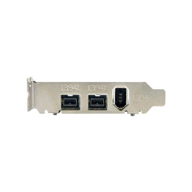 StarTech.com - Adaptador Tarjeta FireWire PCI-Express Bajo Perfil de 2 Puertos F/W 800 y 1 Puerto F/W 400