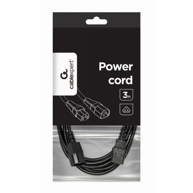 Gembird - PC-189-VDE-3M cable de transmisión Negro C14 acoplador