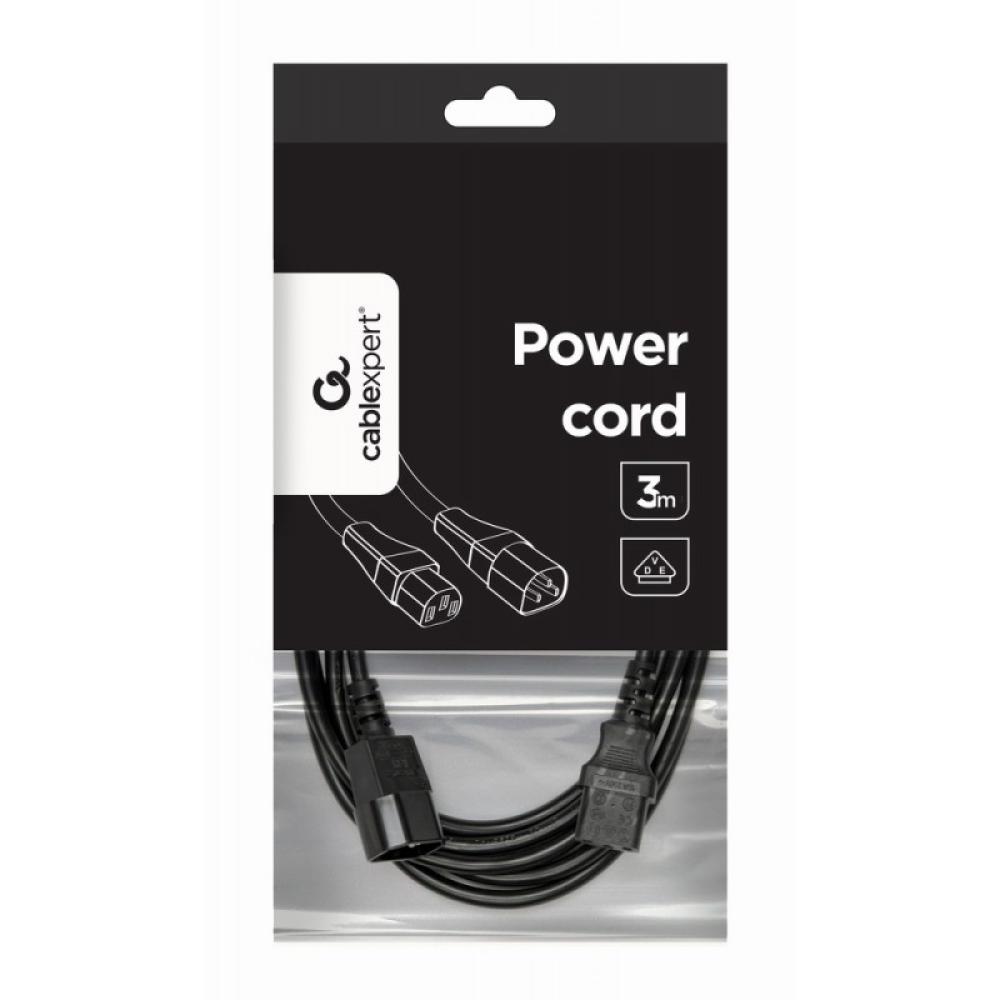 Gembird - PC-189-VDE-3M cable de transmisión Negro C14 acoplador