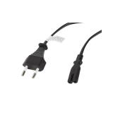 Lanberg - CA-C7CA-10CC-0030-BK cable de transmisión Negro 3 m C7 acoplador CEE7/16