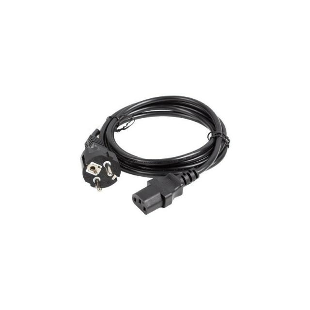 Lanberg - CA-C13C-15CC-0018-BK cable de transmisión Negro 1,8 m C13 acoplador CEE7/7