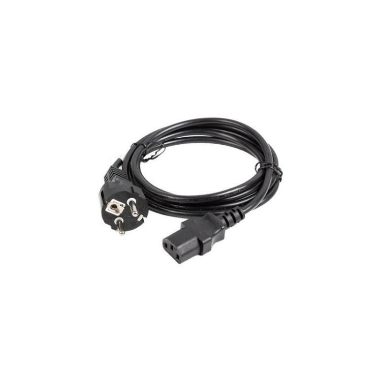 Lanberg - CA-C13C-15CC-0018-BK cable de transmisión Negro 1,8 m C13 acoplador CEE7/7
