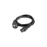 Lanberg - CA-C13C-14CC-0018-BK cable de transmisión Negro 1,8 m C13 acoplador CEE7/7