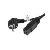 Lanberg - CA-C19C-10CC-0018-BK cable de transmisión Negro 1,8 m CEE7/7 C19 acoplador