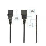 Gembird - PC-189-VDE cable de transmisión Negro 1,8 m C14 acoplador