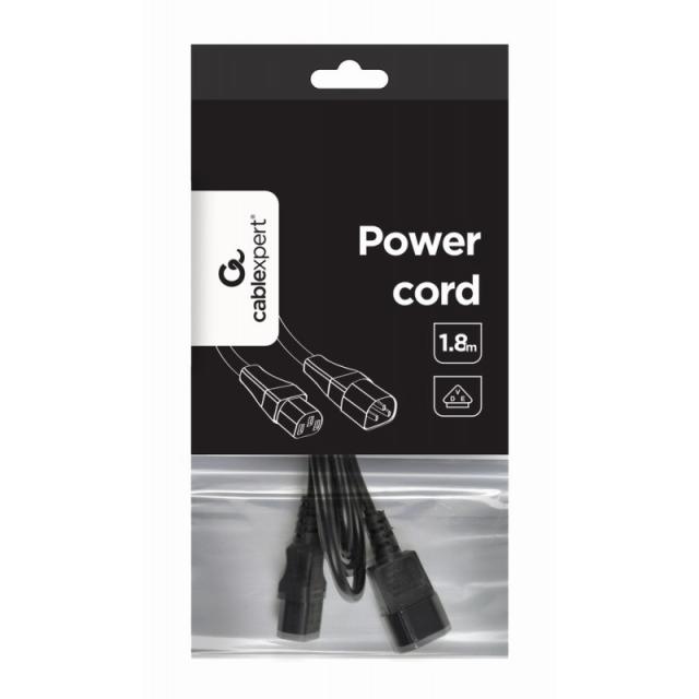 Gembird - PC-189-VDE cable de transmisión Negro 1,8 m C14 acoplador