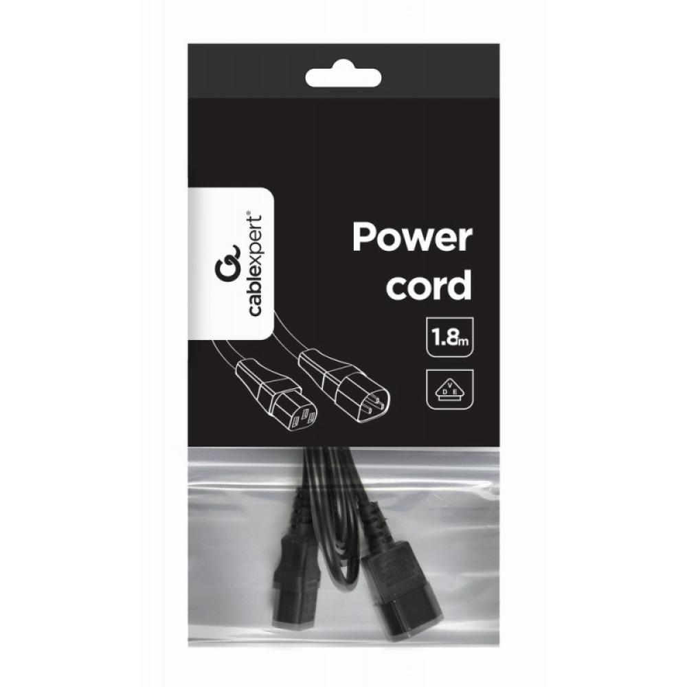Gembird - PC-189-VDE cable de transmisión Negro 1,8 m C14 acoplador