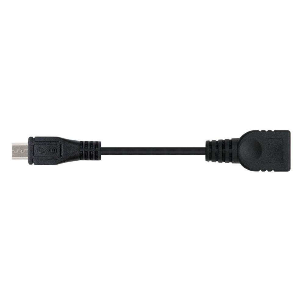 Nanocable - CABLE USB 2.0 OTG, TIPO MICRO B/M-A/H, NEGRO, 15 CM