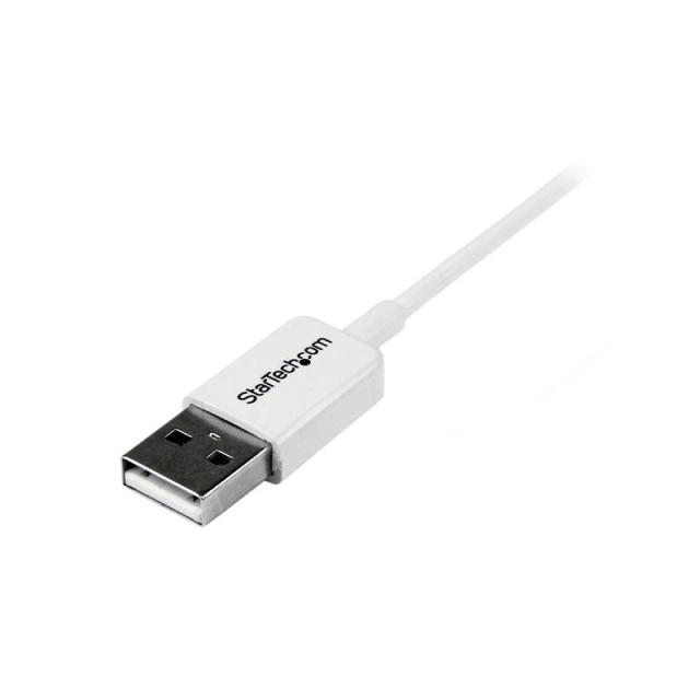 StarTech.com - Cable Adaptador 2m USB A Macho a Micro USB B Macho para Teléfono Móvil Smartphone - Blanco