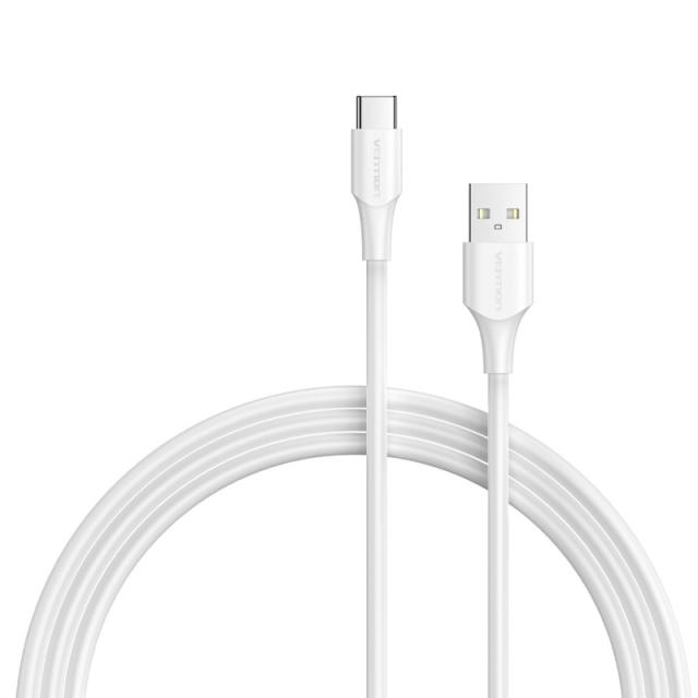 Vention - Cable USB 2.0 3A CTHWG/ USB Tipo-C Macho - USB Macho/ 1.5m/ Blanco