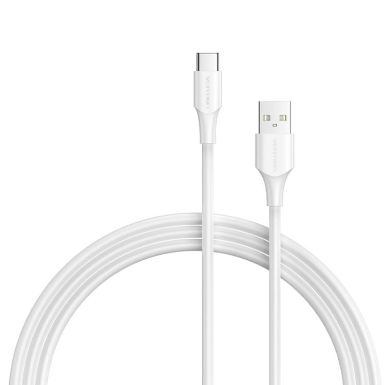 Vention - Cable USB 2.0 3A CTHWG/ USB Tipo-C Macho - USB Macho/ 1.5m/ Blanco