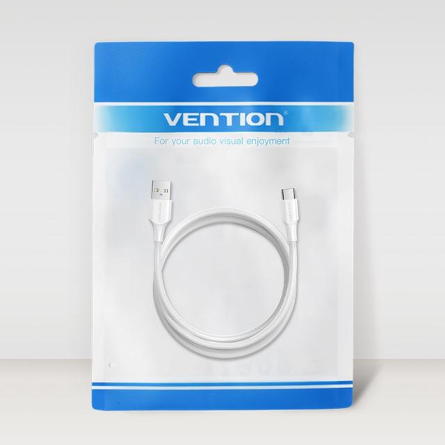 Vention - Cable USB 2.0 3A CTHWG/ USB Tipo-C Macho - USB Macho/ 1.5m/ Blanco