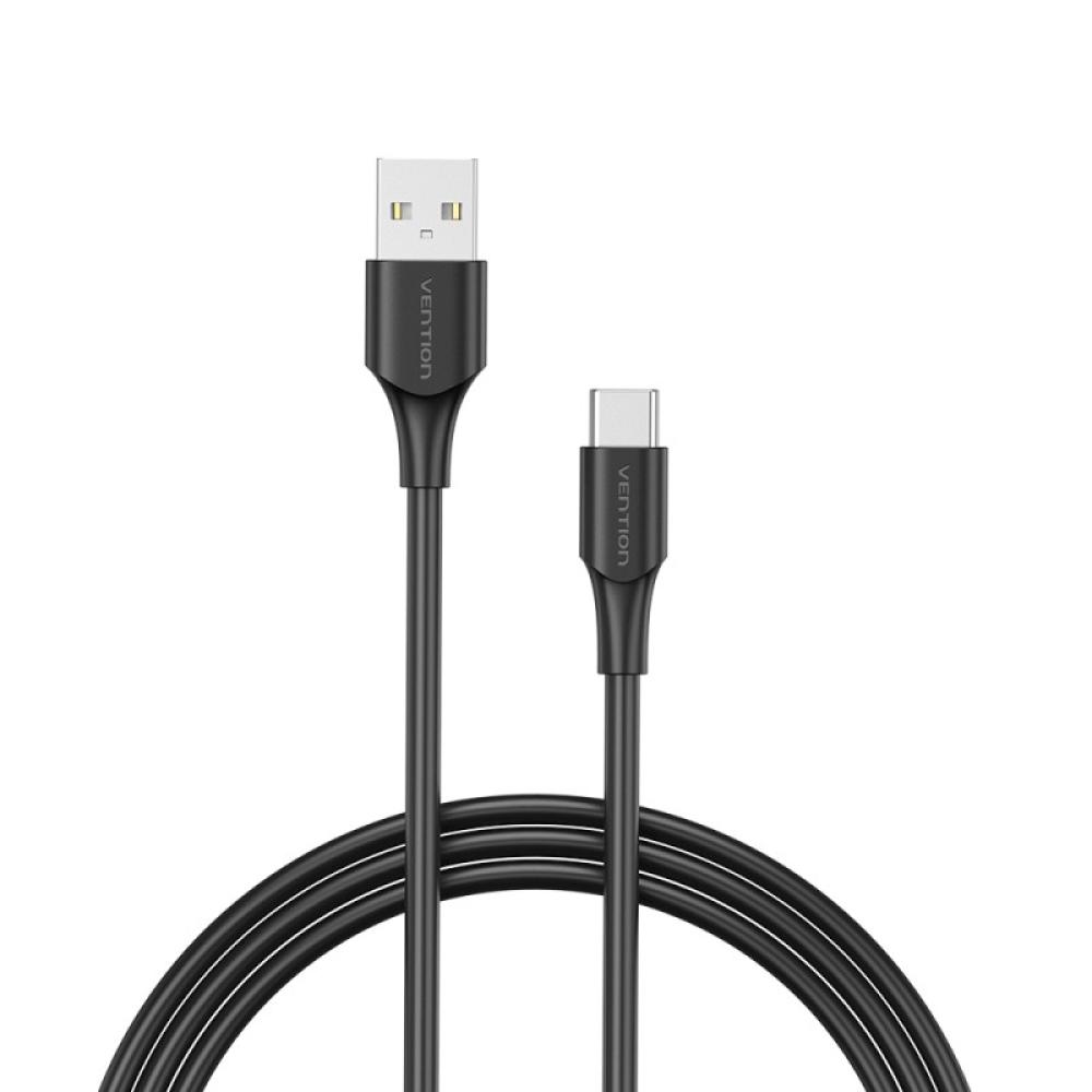 Vention - Cable USB 2.0 3A CTHBG/ USB Tipo-C Macho - USB Macho/ 1.5m/ Negro