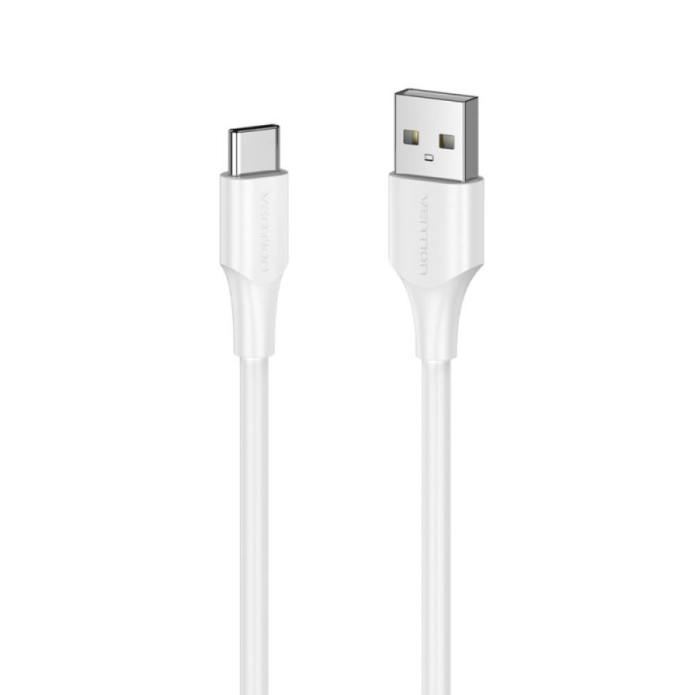 Vention - Cable USB 2.0 3A CTHWH/ USB Tipo-C Macho - USB Macho/ 2m/ Blanco