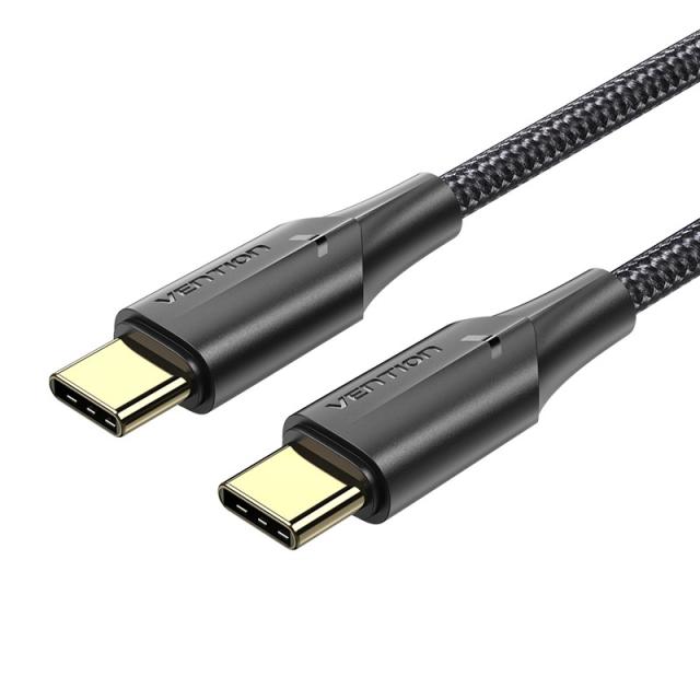 Vention - Cable USB 2.0 Tipo-C 3A TAUBF/ USB Tipo-C Macho - USB Tipo-C Macho/ 1m/ Negro