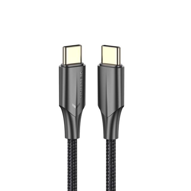 Vention - Cable USB 2.0 Tipo-C 3A TAUBF/ USB Tipo-C Macho - USB Tipo-C Macho/ 1m/ Negro