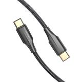 Vention - Cable USB 2.0 Tipo-C 3A TAUBF/ USB Tipo-C Macho - USB Tipo-C Macho/ 1m/ Negro