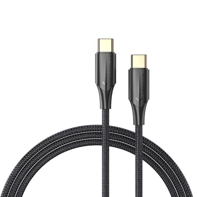 Vention - Cable USB 2.0 Tipo-C 3A TAUBF/ USB Tipo-C Macho - USB Tipo-C Macho/ 1m/ Negro