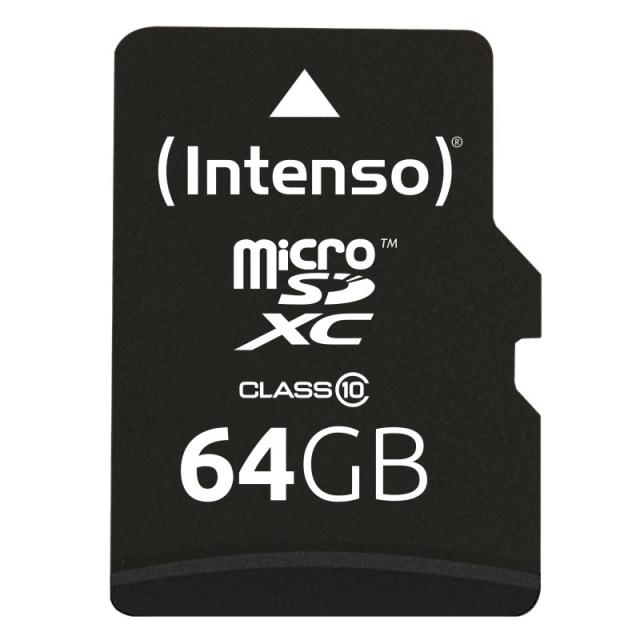 Intenso - 64GB MicroSDHC MicroSDXC Clase 10