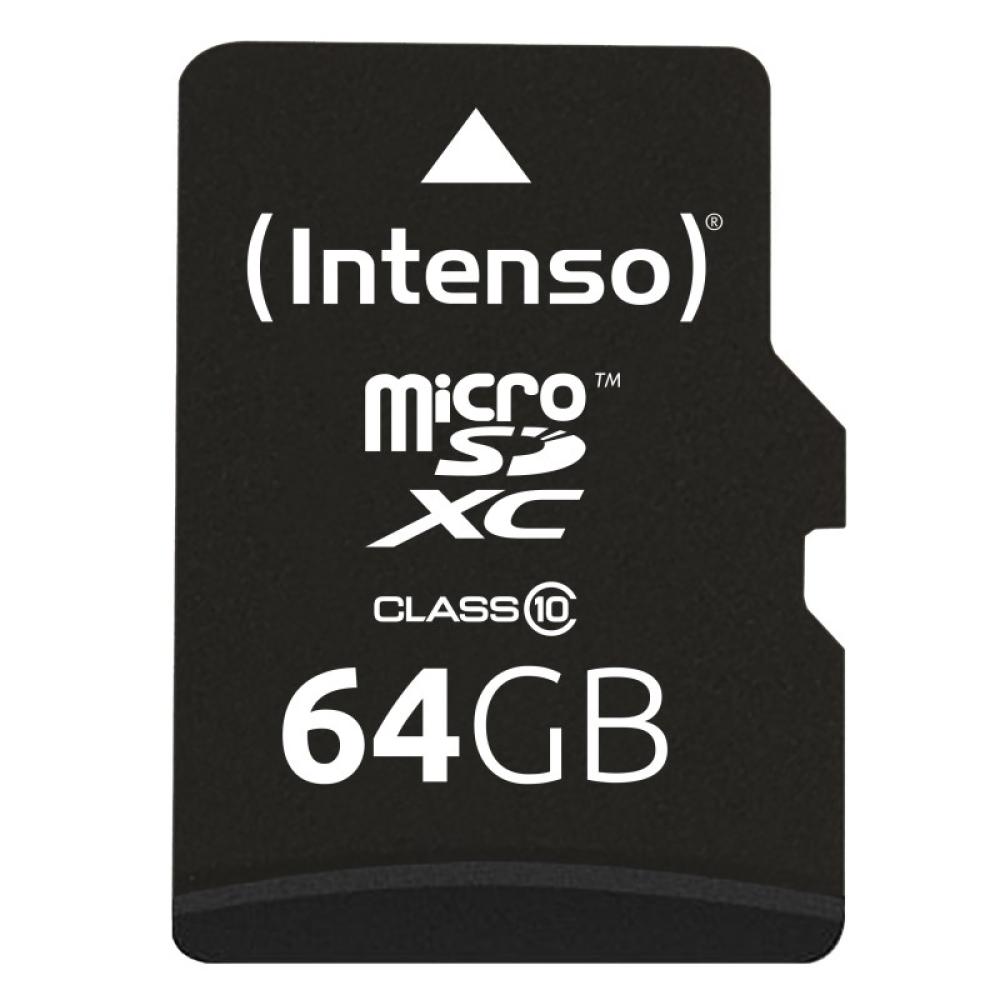 Intenso - 64GB MicroSDHC MicroSDXC Clase 10