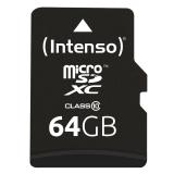 Intenso - 64GB MicroSDHC MicroSDXC Clase 10