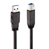 Lindy - 43098 cable USB USB 3.2 Gen 1 (3.1 Gen 1) 10 m USB A USB B Negro