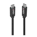 Lindy - 36975 cable USB USB 3.2 Gen 2x2 1,5 m USB C Negro