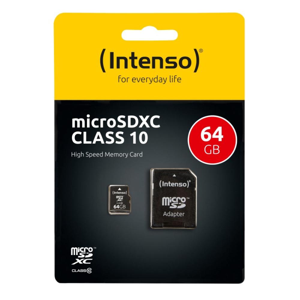 Intenso - 64GB MicroSDHC MicroSDXC Clase 10