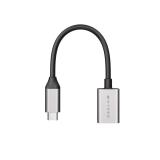 HYPER - HD425D-GL cable USB 0,0176 m USB 3.2 Gen 2 (3.1 Gen 2) USB C USB A Negro, Plata