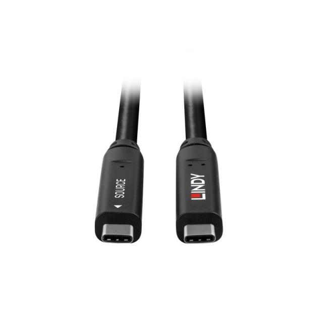 Lindy - 43333 cable USB USB 3.2 Gen 1 (3.1 Gen 1) 10 m USB C Negro